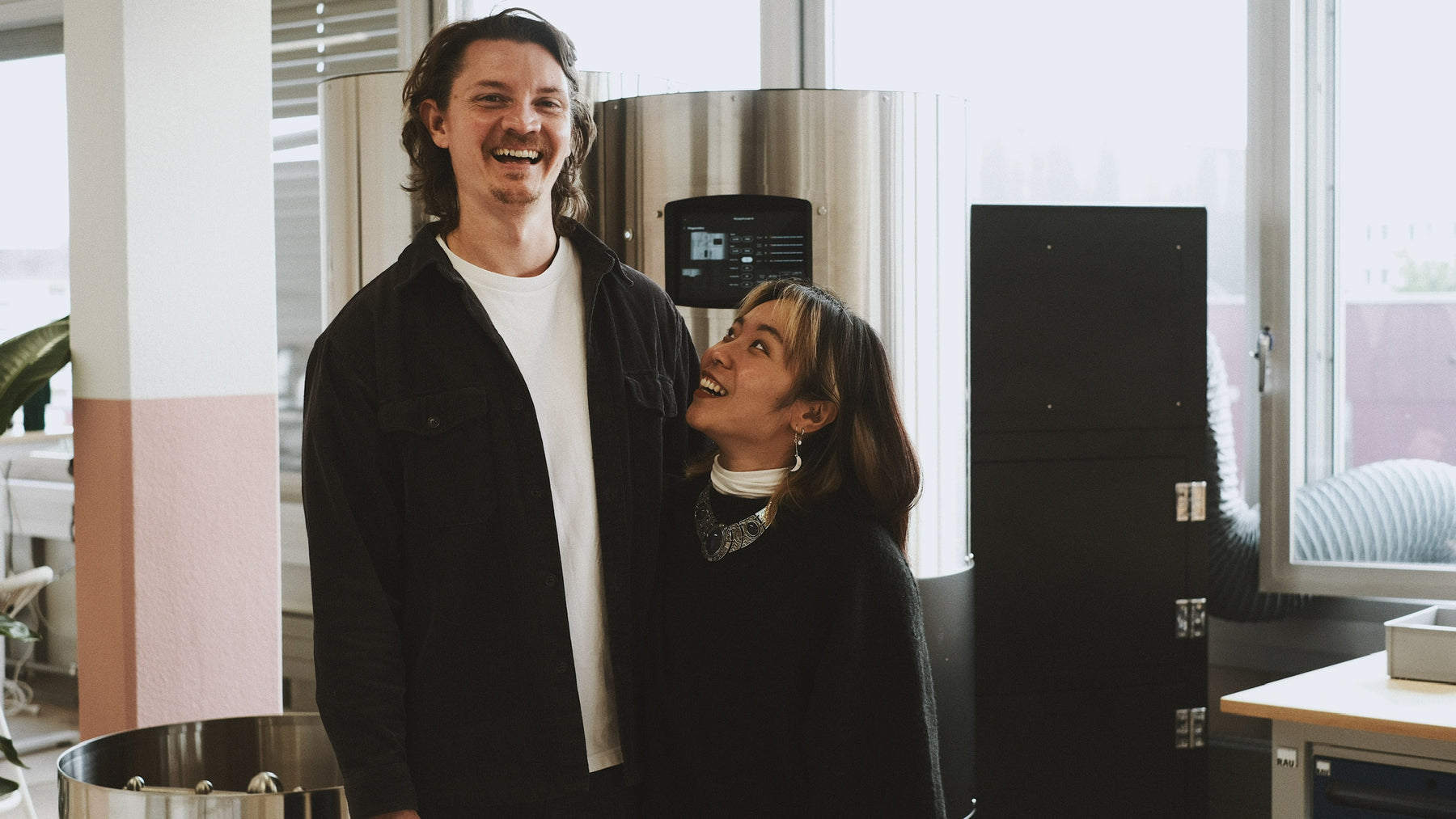 Matt Winton and Sierra Yeo infront of the Stronghold Roaster